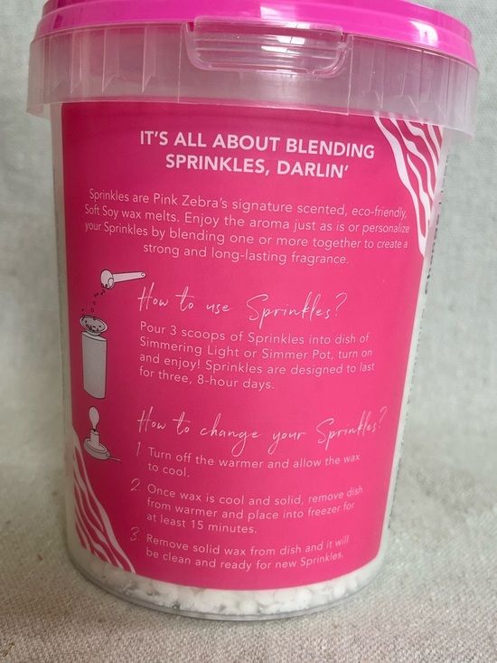 Pink Zebra Laundry Fresh Sprinkles Soy Wax Melts 16 oz. Home Fragrance - Picture 2 of 3